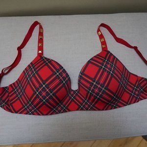 Push-up Wire-free Victoria Secret Plaid Bra